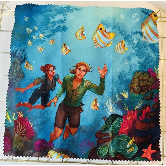 Owlcrate Exclusive Double Sided Cleaning Cloth Inspired by Fable Adrienne Young - Picture 1 of 2
